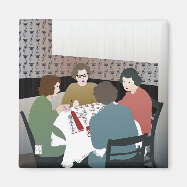 Imán Mah Jongg Retro Magnet (Frente)