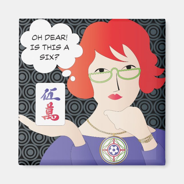 Imán Mah Jongg Sayings Griacks Cracks Magnet (Frente)