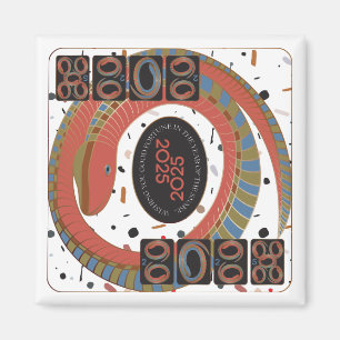 Imán Mah Jongg Snake 2025 Magnet