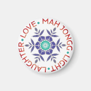 Imán Mah Jongg Snowflake Magnet
