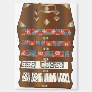 Imán Mah Jongg Wood Box Magnet