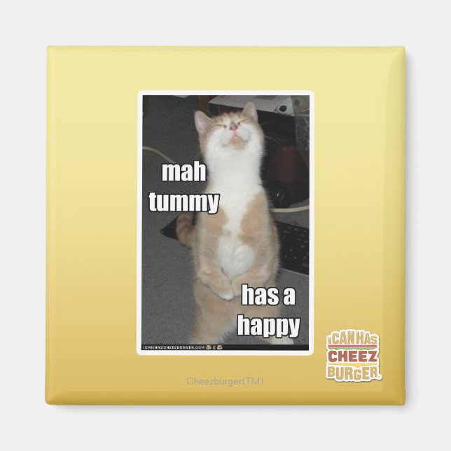 Imán Mah tummy es feliz (Frente)