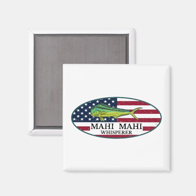 Imán Mahi Mahi Mahi Mahi, ribereño náutico (Anverso/Reverso)