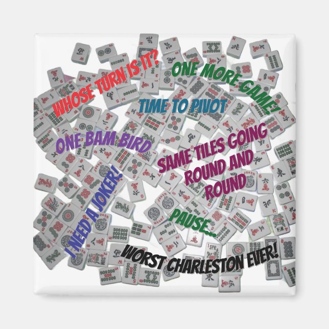Imán Mahjong Sayings Beverage Coaster (Frente)