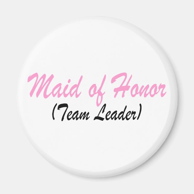 Imán Maid Of Honor (Jefe De Equipo) (Frente)