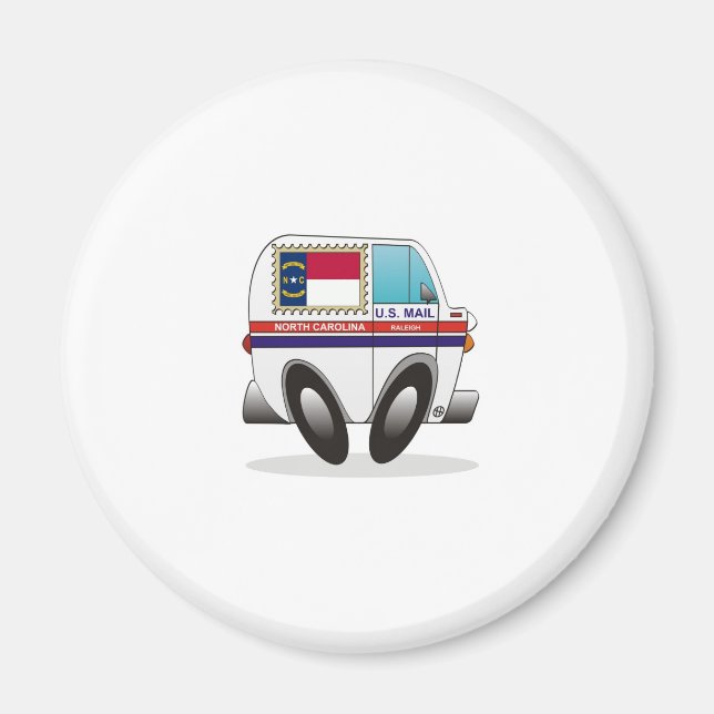 Imán Mail Truck NORTN CAROLINA (Frente)