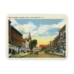 Imán Main St., East Naranja NJ 1922 Estilo de época