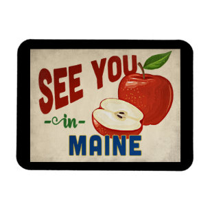 Imán Maine Apple - Viajes de época