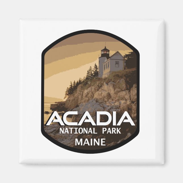 Imán maine del parque nacional de acadia (Frente)