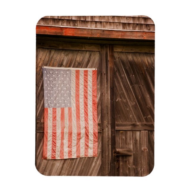 Imán Maine, la bandera norteamericana a la puerta de un (Vertical)