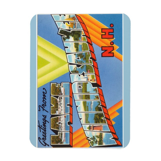 Imán Maine, Lake Winnipesaukee Magnet (Vertical)