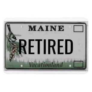 Imán Maine License Plate Flexible