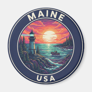 Imán Maine Lighthouse Travel