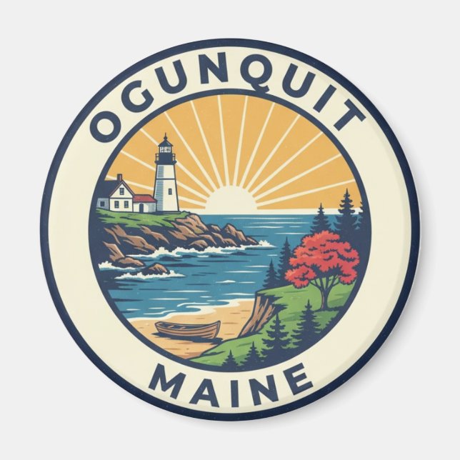 Imán Maine Ogunquit Travel (Frente)