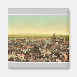 Imán Mainz, hacia el Rin, el Rin, Alemania magni