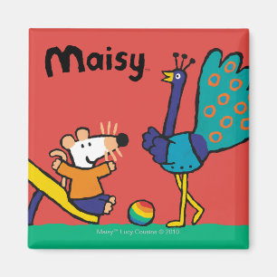 Imán Maisy en el patio con los amigos