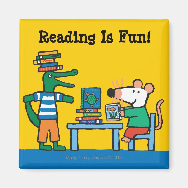 Imán Maisy y sus amigos disfrutan de la biblioteca (Frente)