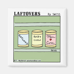 Imán Maíz de bebé de las palomitas y dibujo animado