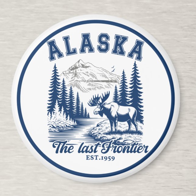 Imán Majestic Moose in Alaska Landscape (Subido por el creador)