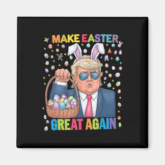 Imán Make Easter Great Again Funny Trump Bunny Spring H