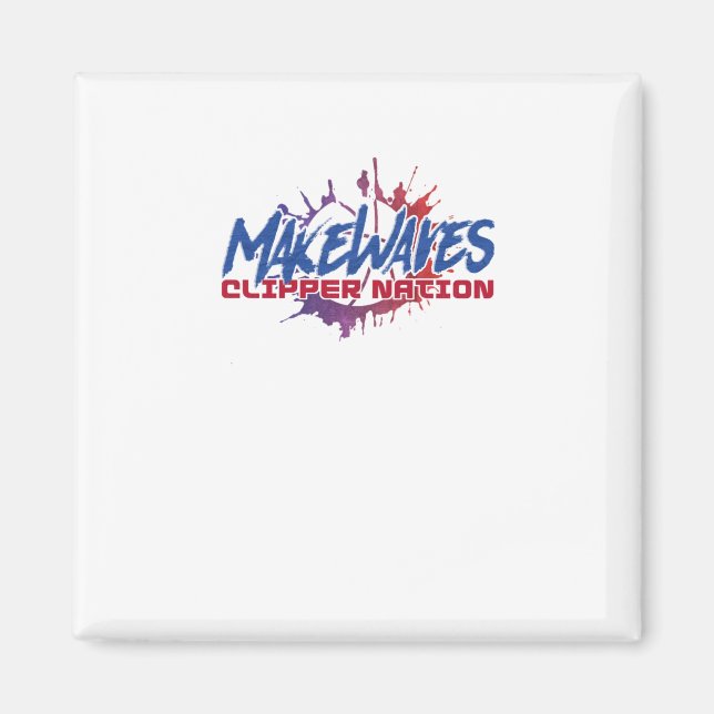 Imán Make Waves Baloncesto (Frente)