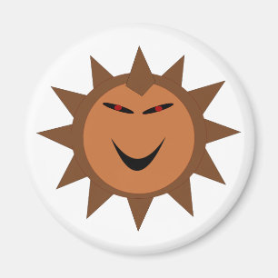 Imán Mal Hedgehog Kawaii Gótico Halloween Magnet