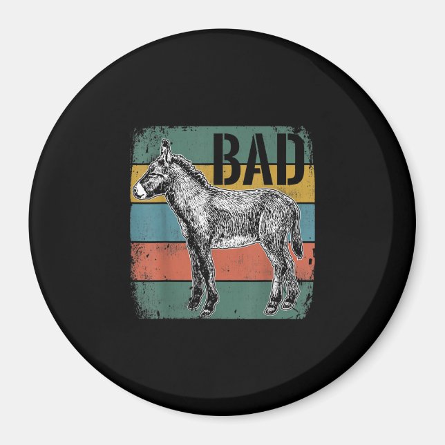 Imán Mal meme de burro | Regalos De Amante De Burros (Frente)