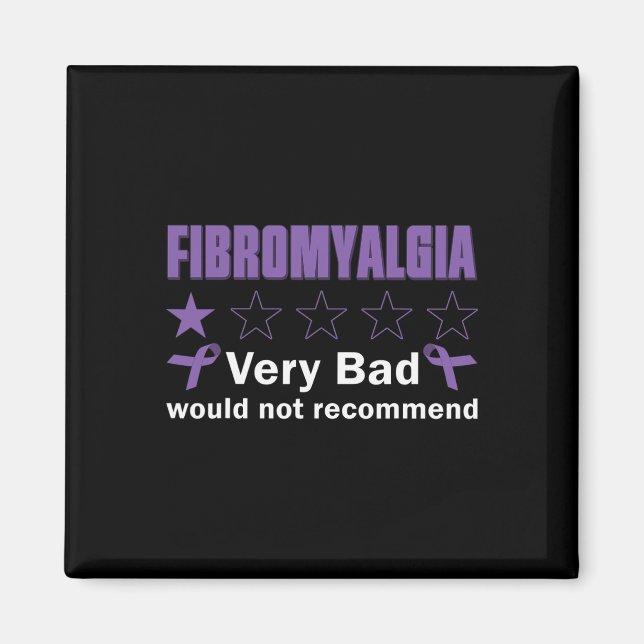 Imán Mal No Recomendaría Fibromialgia Awareness Mon (Frente)