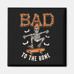 Imán Mal Para El Bone Skeleton Funny Skateboard Toddler