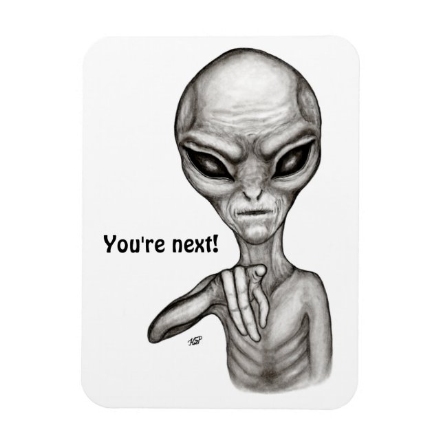 Imán ¡Mala Alien, eres la siguiente! (Vertical)