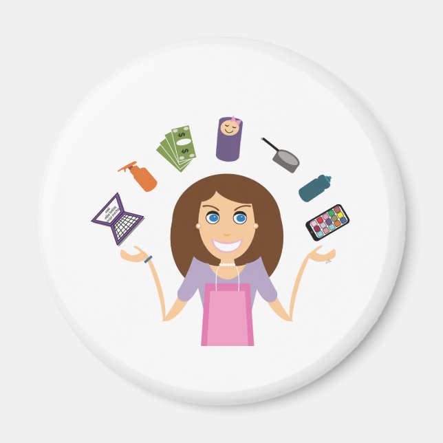 Imán Malabarista (Brunette) (Frente)