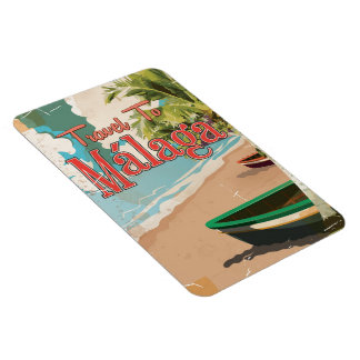 Imán Málaga, España Poster de vacaciones de época