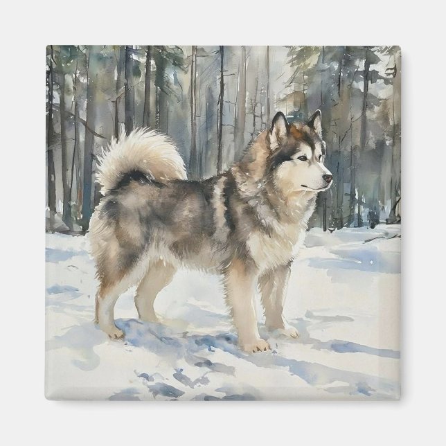 Imán Malamute de Alaska (Frente)