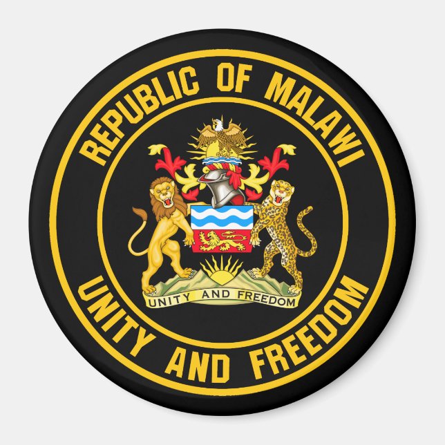 Imán Malawi Round Emblem (Frente)