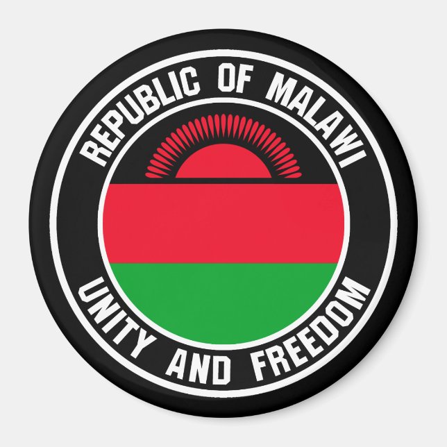 Imán Malawi Round Emblem (Frente)