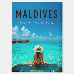 Imán 💎 Maldivas Paraíso Privado Espacios Contemporáneo