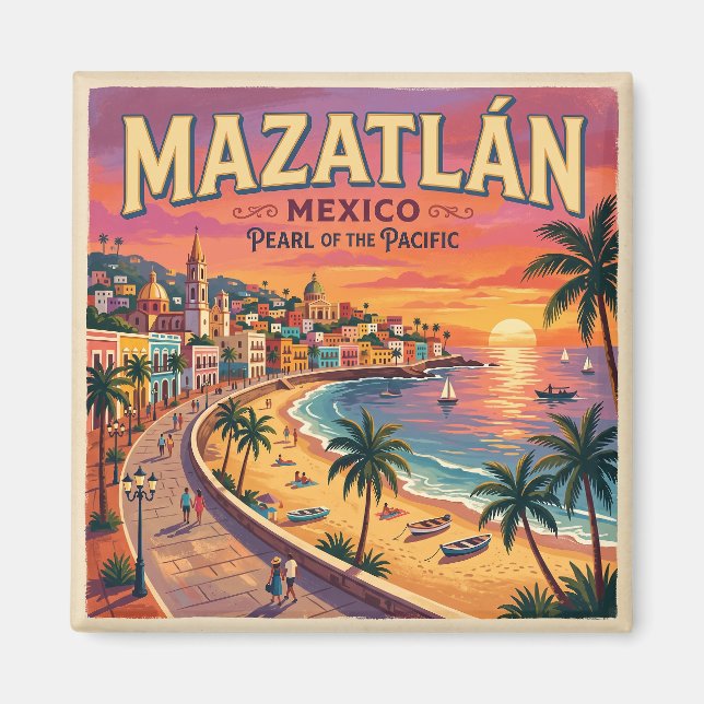 Imán Malecón de Mazatlán México (Frente)