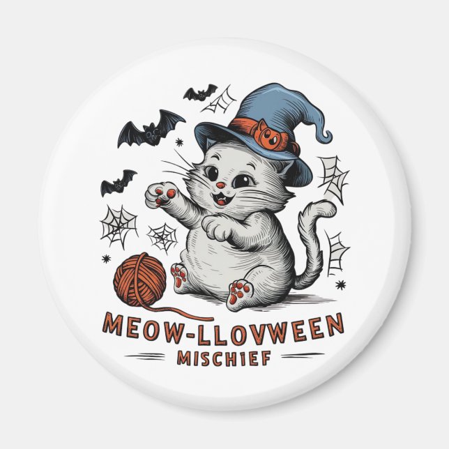Imán Malhechor de Meow-lloween (Frente)