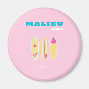 Imán Malibu, Playa Malibu, Preppy, Chica Preppy, Rosa
