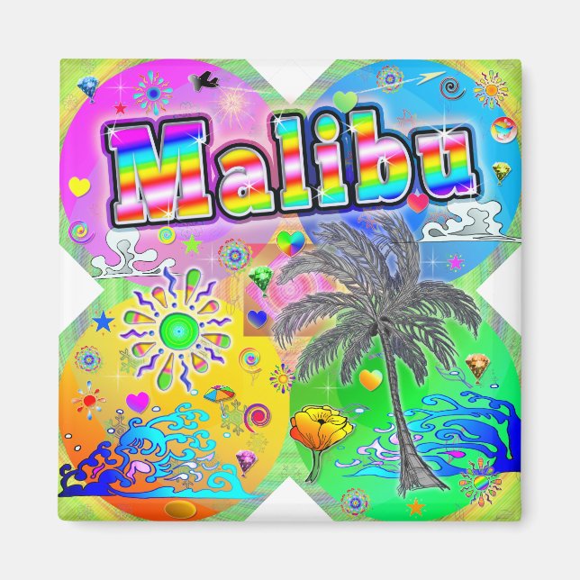 Imán Malibu Quadro Seasons Magnet (Frente)