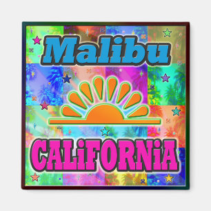 Imán Malibu Sun & Palms Magnet