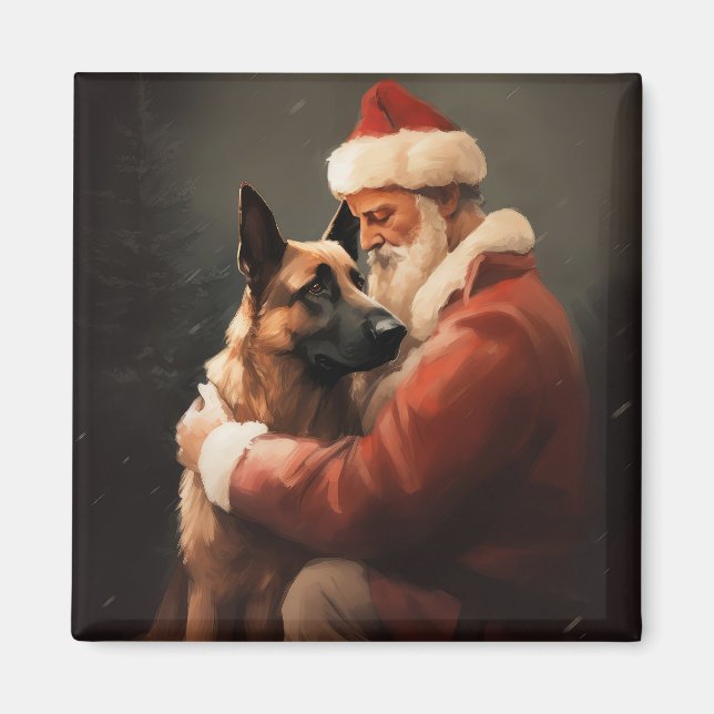 Imán Malinoi belga con Navidades festivos de Santa Clau (Frente)