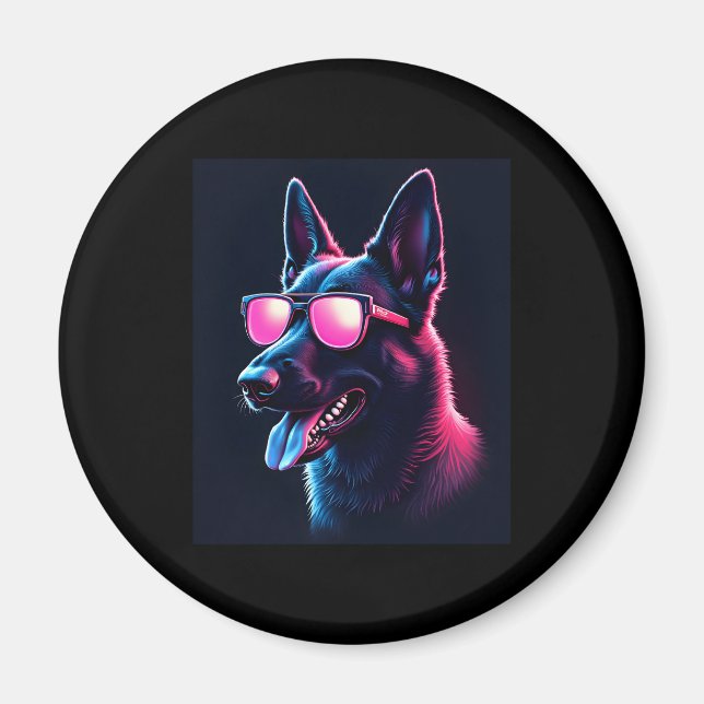 Imán Malinois belga atrapa camiseta malinoiss belga (Frente)