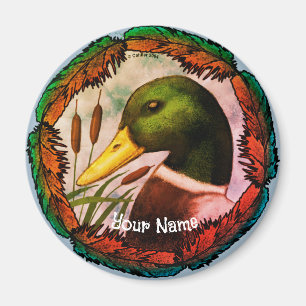 Imán Mallard Duck Head