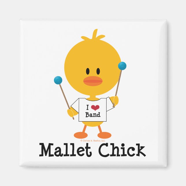 Imán Mallet Chick Magnet (Frente)
