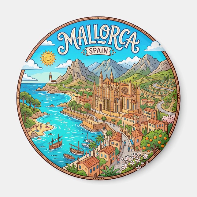 Imán Mallorca España (Frente)
