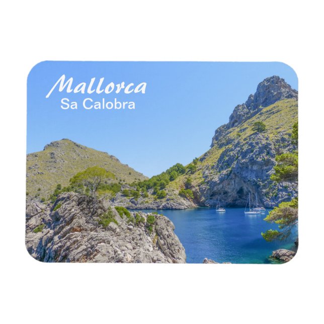 Imán Mallorca España Sa Calobra Bay Travel Souvenir (Horizontal)