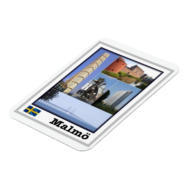 Imán Malmö - Suecia - Mosaico - Magnet (Lado Izquierdo)