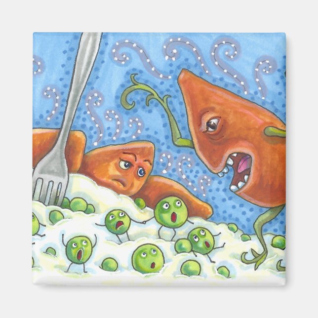 IMÁN MALO YAM GRITANDO EN PEAS, DIVERTIDA COMIDA DE GRA (Frente)