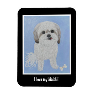 Imán Malshi Dog Flexible Photo Magnet